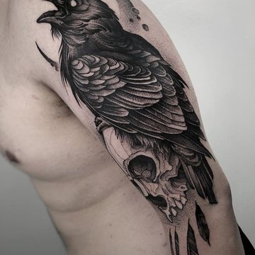 Raven tattoo