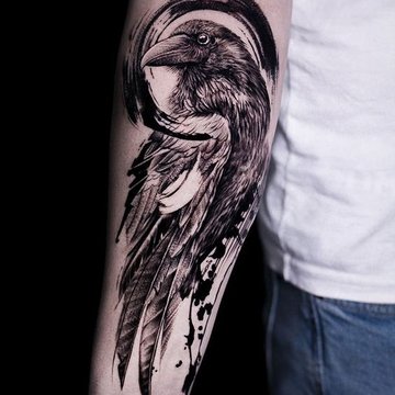 Raven tattoo