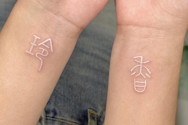 white tattoo