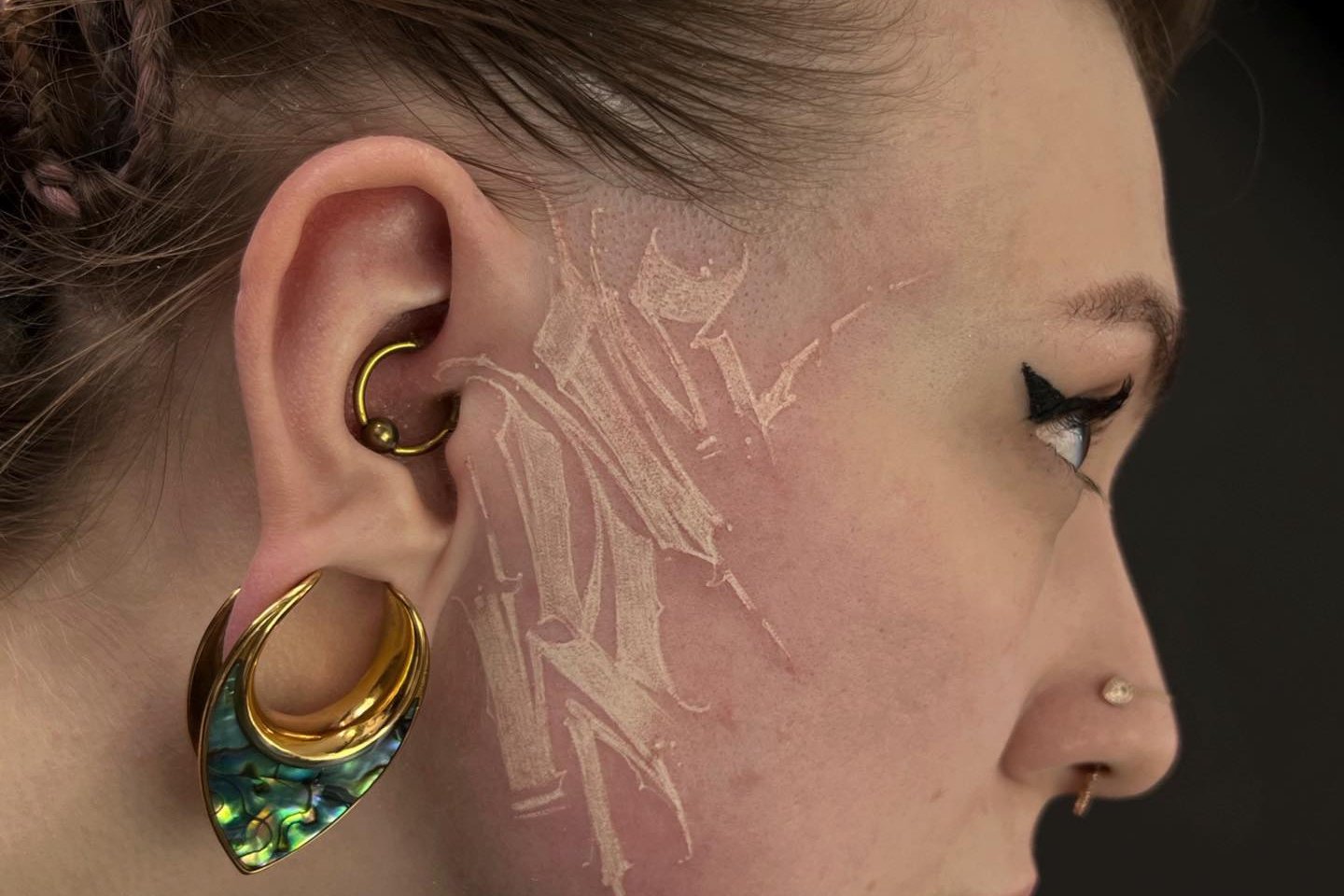 white tattoo
