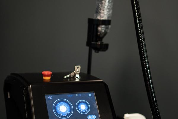 Laser device parameter setup during training