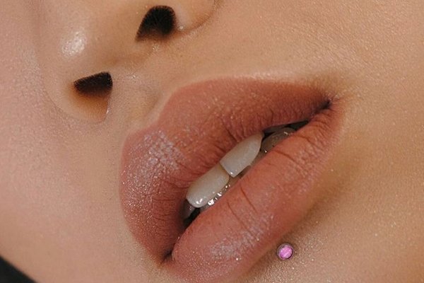 Lip piercing