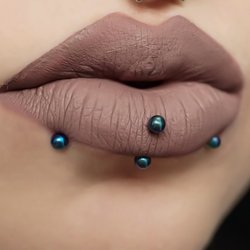 Lip piercing