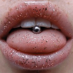 Tongue piercing