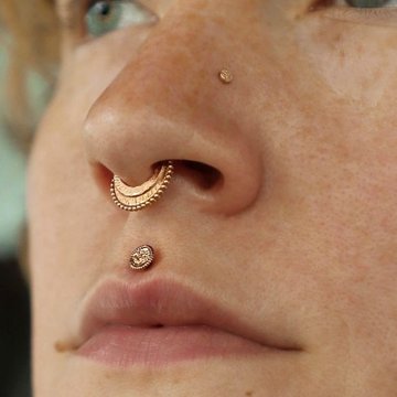 Septum piercing
