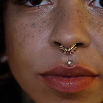 Septum piercing
