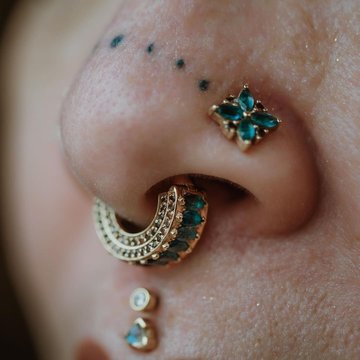 Septum piercing