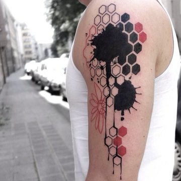 Trash polka tattoos