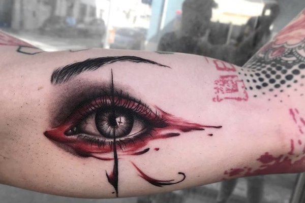 Trash polka tattoos