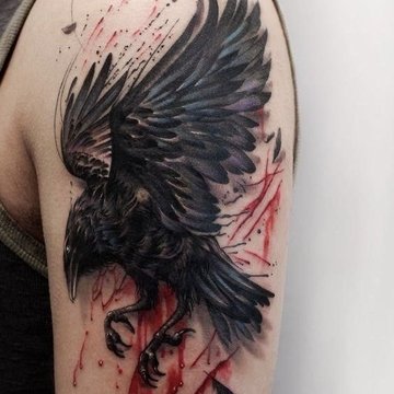 Trash polka tattoos