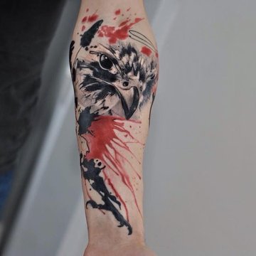 Trash polka tattoos