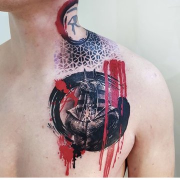 Trash polka tattoos