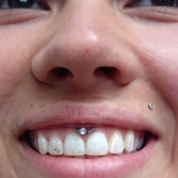 Lip piercing