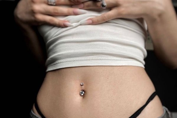 Navel piercing