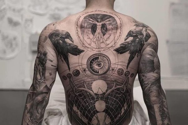 Men's Back Tattoos
