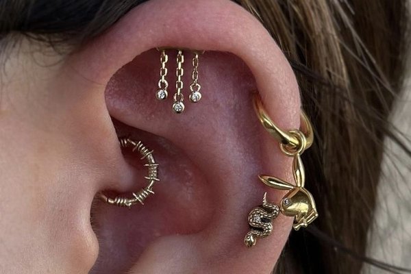 Helix piercing