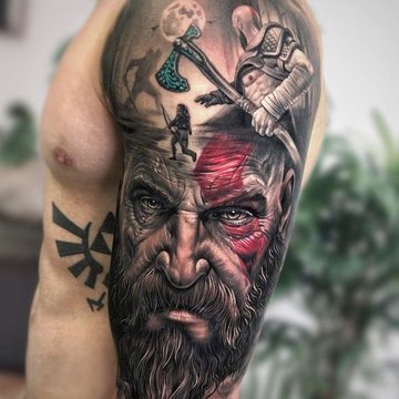 Norse style tattoo