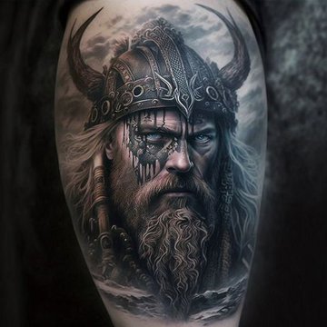 Norse style tattoo