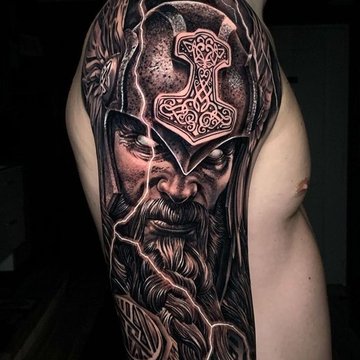 norniešu stila tetovējums
