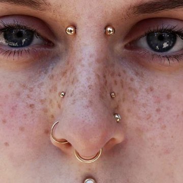 Nose piercing