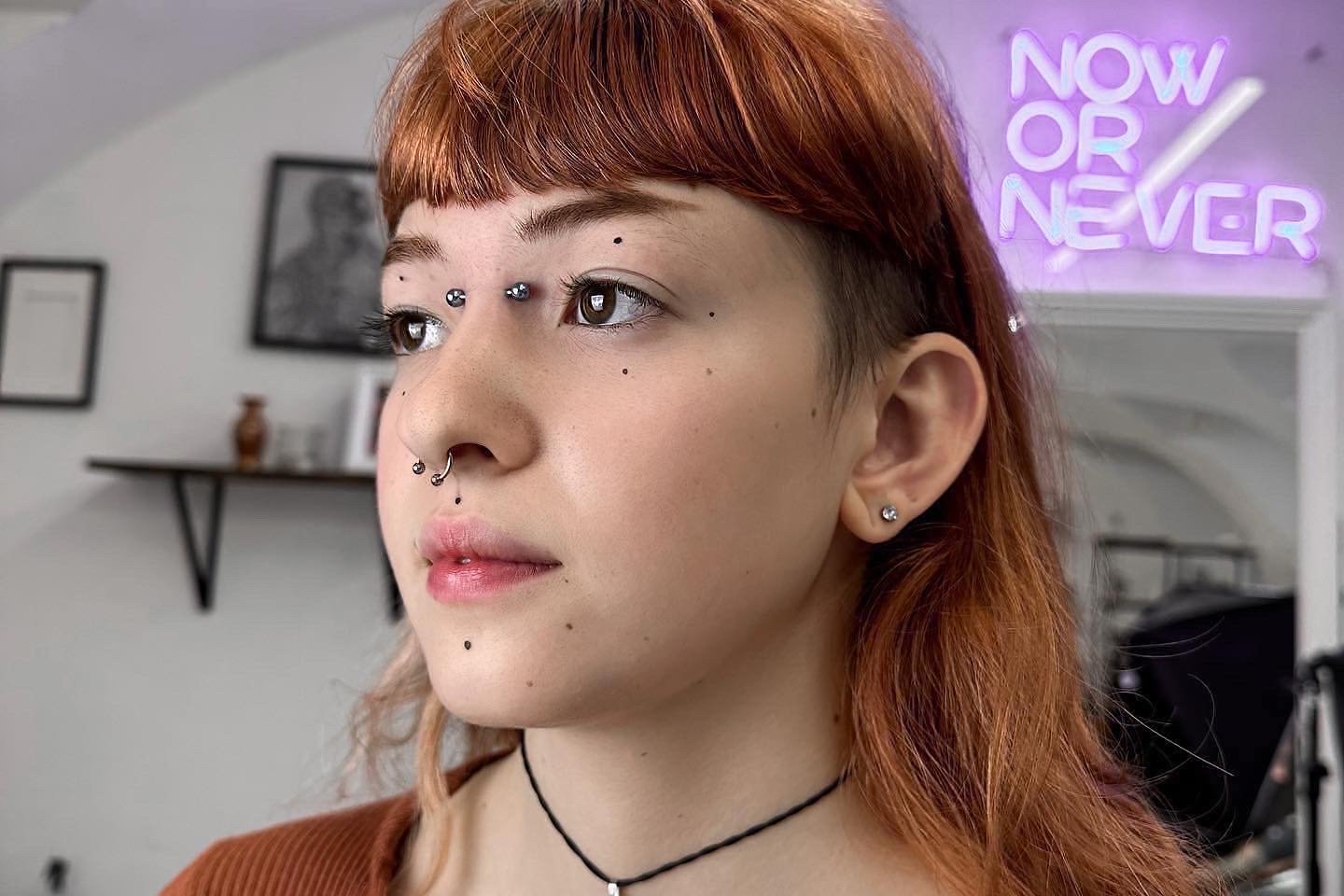 Nose piercing