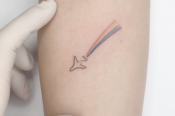 Airplane tattoo
