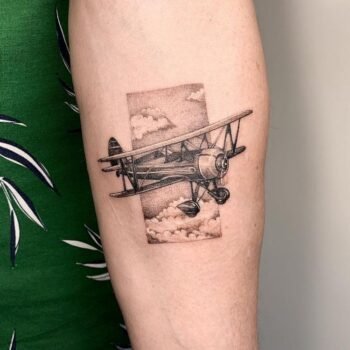 Airplane tattoo