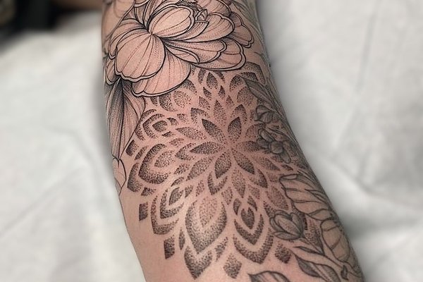 Dotwork tattoos for women